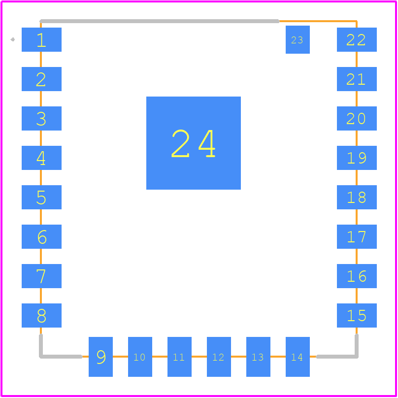 BW20-07S - Ai-Thinker PCB footprint - Other - Other - SMD-23