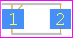 TPSMA6L75A - LITTELFUSE PCB footprint - Small Outline Diode Flat Lead - Small Outline Diode Flat Lead - DO-221AC