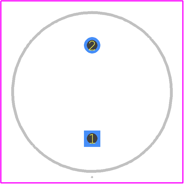 3592 - VISATON PCB footprint - Other - Other - 13.8mm x 7.5mm