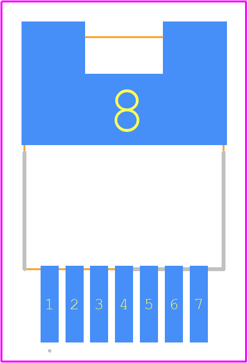 UF4C120053B7S - onsemi PCB footprint - Other - Other - TO−263−7 10.18x9.08x4.43, 1.27P CASE 418BA ISSUE A