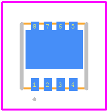 MCAC140N04YHE3-TP - MCC PCB footprint - Other - Other - DFN3333-8(SWF)