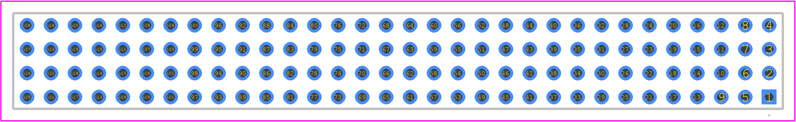 YTS-132-01-G-Q - SAMTEC PCB footprint - Other - Other - YTS-132-01-G-Q-2