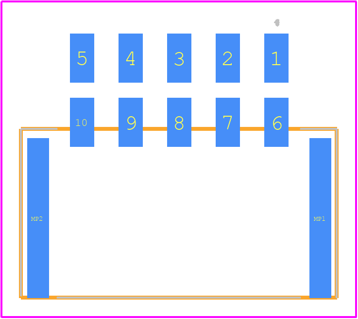 105405-1310 - Molex PCB footprint - Other - Other - 105405-1310-3