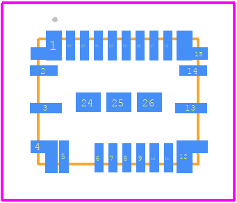 MAX17617AFD+ - Analog Devices PCB footprint - Other - Other - F234A5F+1F