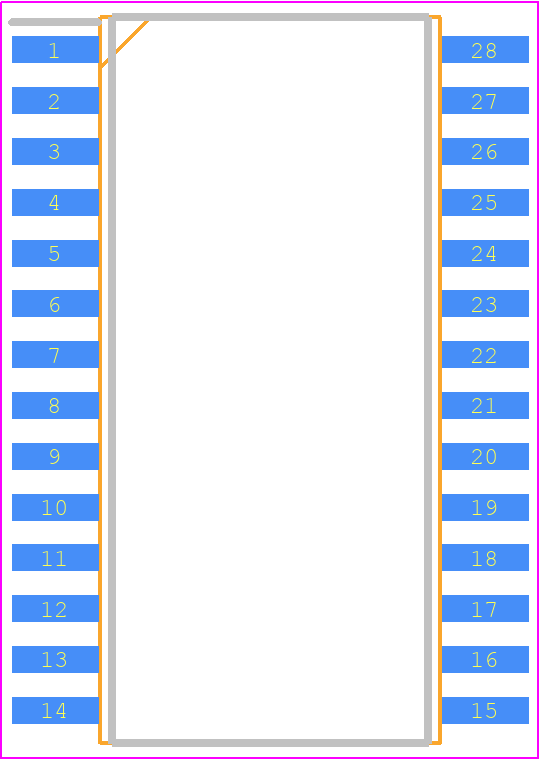 CXK58257CM-70LL - Sony PCB footprint - Small Outline Packages - Small Outline Packages - CXK58257CM-70LL