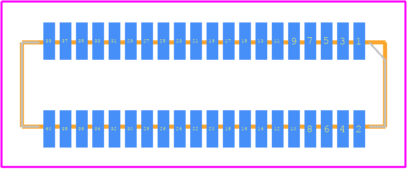 53353-4071 - Molex PCB footprint - Other - Other - 53353-4071