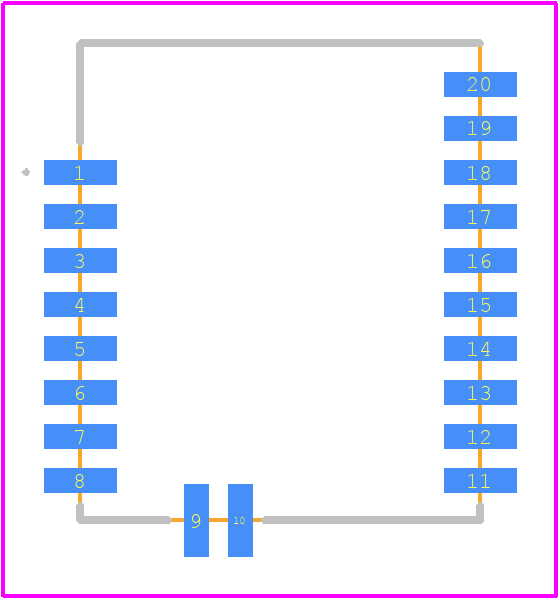 FSC-BT630 - Feasycom PCB footprint - Other - Other - 10 × 11.9 × 1.8mm