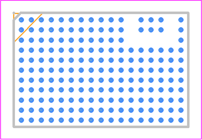 ADAQ4216BBCZ - Analog Devices PCB footprint - BGA - BGA - 78-Ball Chip-Scale Package, Ball Grid Array (BC-178-2)