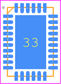 AD4190-4BCPZ - Analog Devices PCB footprint - Quad Flat No-Lead - Quad Flat No-Lead - CP-32-34