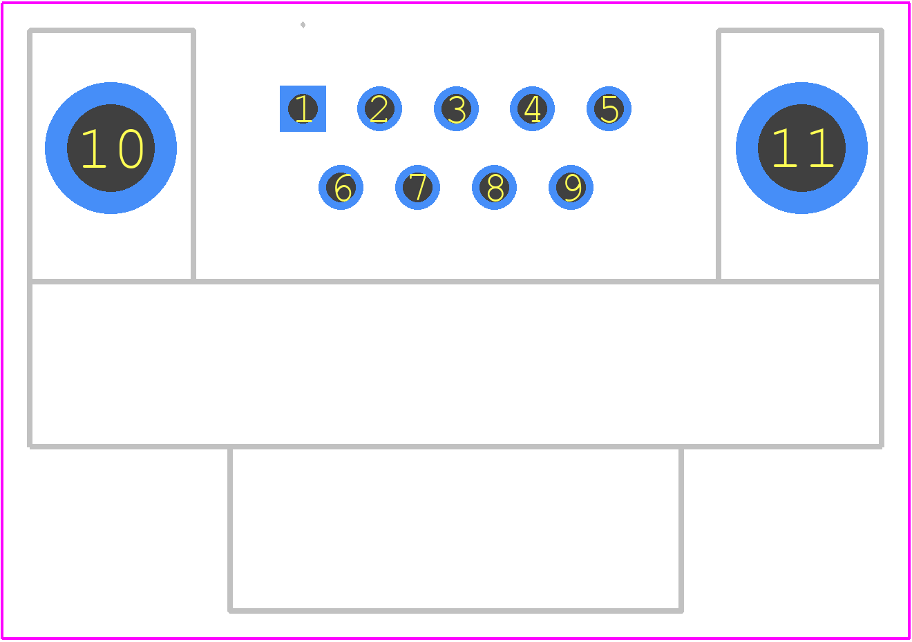 DE09-PH-G-1-C - Adam Tech PCB footprint - Other - Other - DE09-PH-G-1-C-2