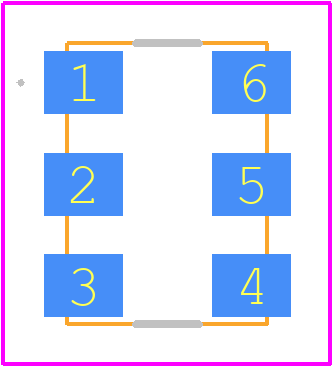 590BD80M0000DG - Skyworks PCB footprint - Other - Other - 5 x 7 mm, 6-pin_2025
