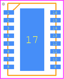 AFM906N - NXP PCB footprint - Small Outline No-lead - Small Outline No-lead - SOT1862_1