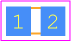 PCAN0805E1001FST3 - Vishay PCB footprint - Resistor Chip - Resistor Chip - 0805 -(2012 Metric)-ren3