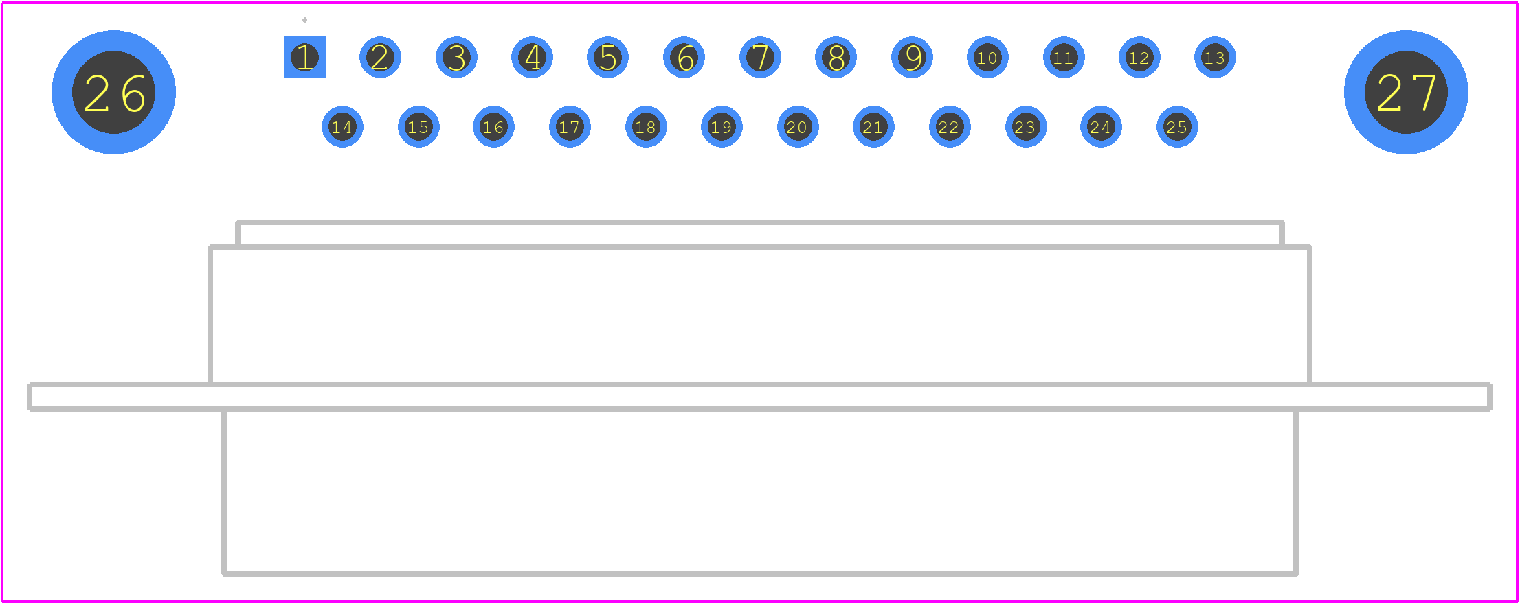 DT25PYC/2 - DELTRON COMPONENTS PCB footprint - Other - Other - DT25PYC/2-2
