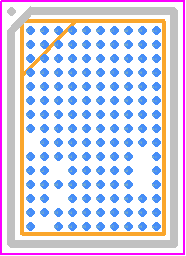 CYW55513IUBGT - Infineon PCB footprint - BGA - BGA - 143-ball WLBGA 3.57 × 5.32 × 0.45 mm (0.35 mm ball pitch)