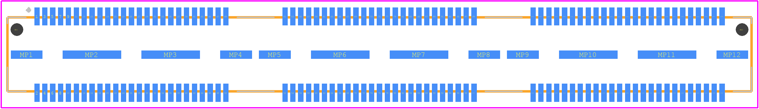 QTS-075-02-L-D-A - SAMTEC PCB footprint - Other - Other - QTS-075-02-L-D-A-5