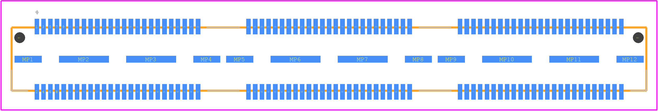 QTS-075-02-L-D-A-K-TR - SAMTEC PCB footprint - Other - Other - QTS-075-02-L-D-A-K-TR-1