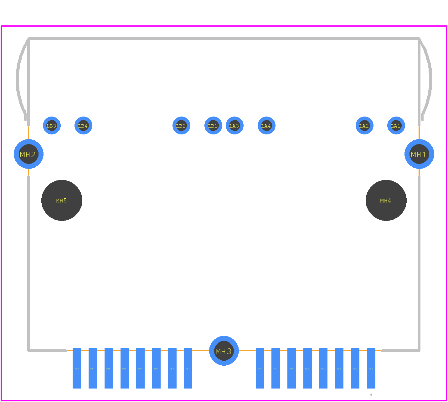 RJ45SJS21BN010X - CONEC PCB footprint - Other - Other - RJ45SJS21BN010X-1
