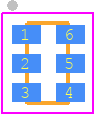 RPR-0720 - ROHM Semiconductor PCB footprint - Small Outline No-lead - Small Outline No-lead - RPR-0720
