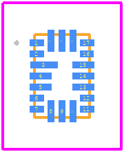 SLG46533-EV - Renesas Electronics PCB footprint - Other - Other - STQFN 20L 2.0 mm x 3.0 mm 0.4P COL 