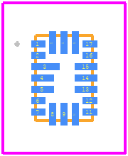SLG46538-EV - Renesas Electronics PCB footprint - Other - Other - STQFN 20L 2.0 mm x 3.0 mm 0.4P COL_2025