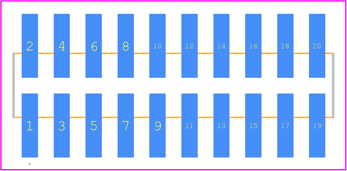 GEC10DABN-M30 - Sullins PCB footprint - Other - Other - GEC10DABN-M30-2