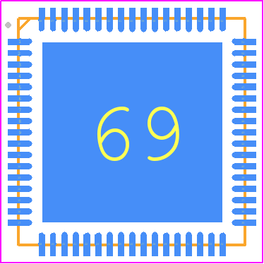 VL805-Q6 - VLI PCB footprint - Quad Flat No-Lead - Quad Flat No-Lead - VL805-Q6
