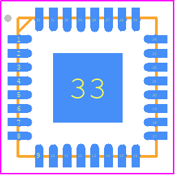 LAN88710AMR - Microchip PCB footprint - Quad Flat No-Lead - Quad Flat No-Lead - 32-Pin QFN (5 mm × 5 mm)_2025
