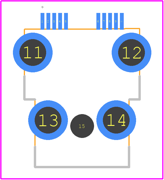 IX61G2-A-10P(01) - Hirose PCB footprint - Other - Other - IX61G2-A-10P(01)-2