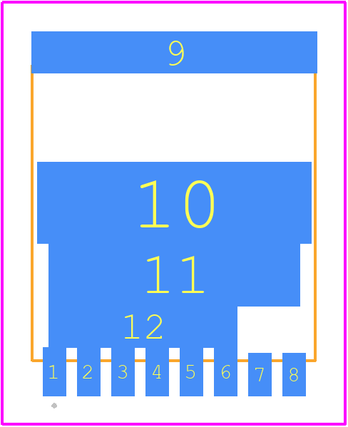 IGT65R025D2ATMA1 - Infineon PCB footprint - Other - Other - PG-HSOF-8-12