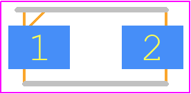 824500641 - Würth Elektronik PCB footprint - Diodes Moulded - Diodes Moulded - 824500641