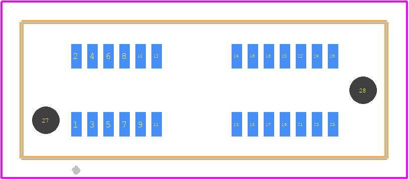 HSEC8-113-01-S-DV-A - SAMTEC PCB footprint - Other - Other - HSEC8-113-01-S-DV-A-5