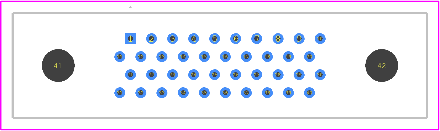 HDB-M4-040C235T - Amphenol PCB footprint - Other - Other - HDB-M4-040C235T-1