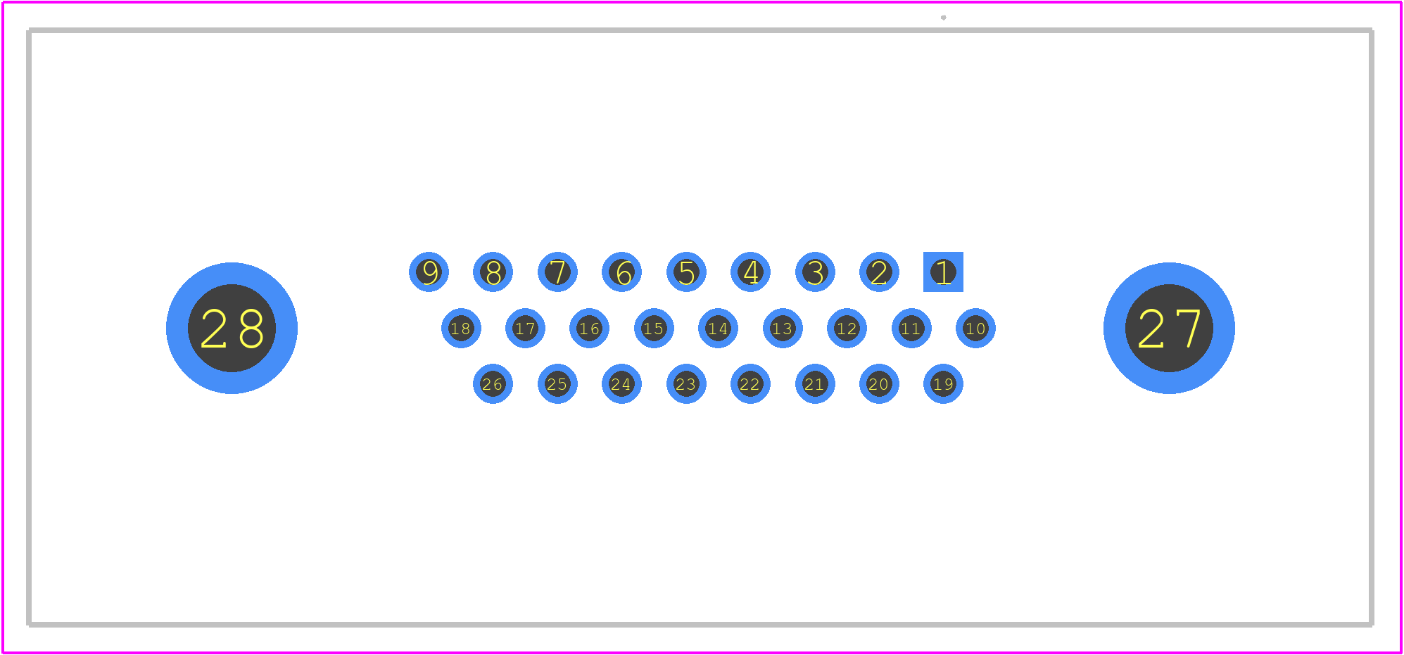 15-000543 - Amphenol PCB footprint - Other - Other - 15-000543-2