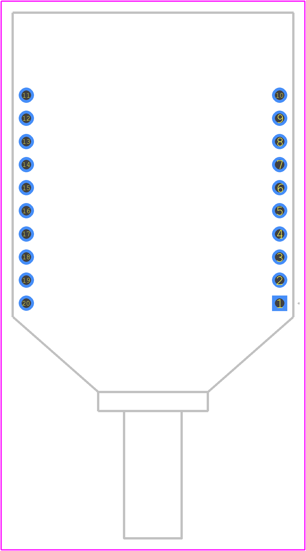 XBP9B-DPUT-001 - Digi International PCB footprint - Other - Other - XBP9B-DPUT-001-1