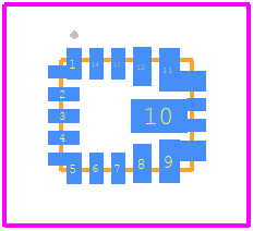 MAX20804TFD+T - Analog Devices PCB footprint - Other - Other - F142A3F+1 FC2QFN