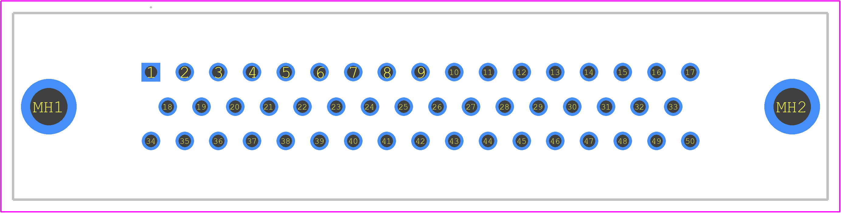 M24308/24-5F - Amphenol PCB footprint - Other - Other - M24308/24-5F-2