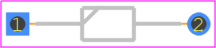 MTZJ3V0SBA0G - Taiwan Semiconductor PCB footprint - Diodes, Axial Diameter Horizontal Mounting - Diodes, Axial Diameter Horizontal Mounting - DO-34