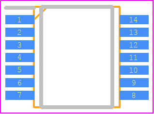 READ4656JSP#GC1 - Renesas Electronics PCB footprint - Small Outline Packages - Small Outline Packages - PTSP0014JB-A