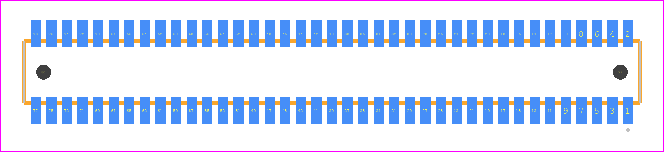 CLE-139-01-G-DV-A - SAMTEC PCB footprint - Other - Other - CLE-139-01-X-DV-A