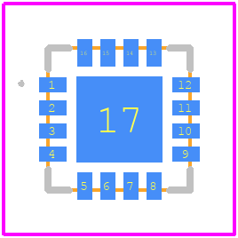 SKY65900-11 - Skyworks PCB footprint - Other - Other - QFN (16-pin, 4 x 4 mm) 