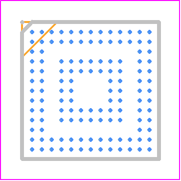 MEC1527H-B0-I/TF - Microchip PCB footprint - BGA - BGA - BGA128