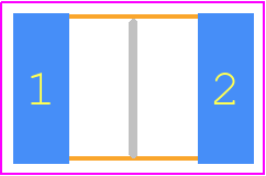 BBUP00453215121Y00 - Yageo Group PCB footprint - Ferrite Bead Chip - Ferrite Bead Chip - BBUP00453215