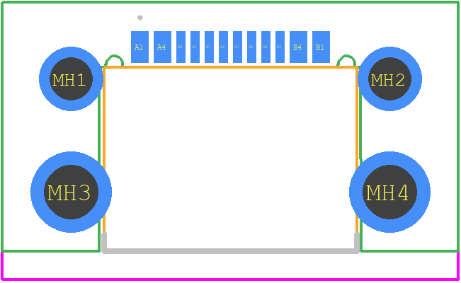 HC-TYPE-C-16P-CB1.0 - hanxia PCB footprint - Other - Other - HC-TYPE-C-16P-CB1.0-4