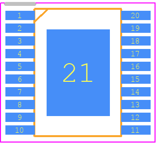 NSD5604E-DHTSTR - NOVOSENSE PCB footprint - Small Outline Packages - Small Outline Packages - HTSSOP20