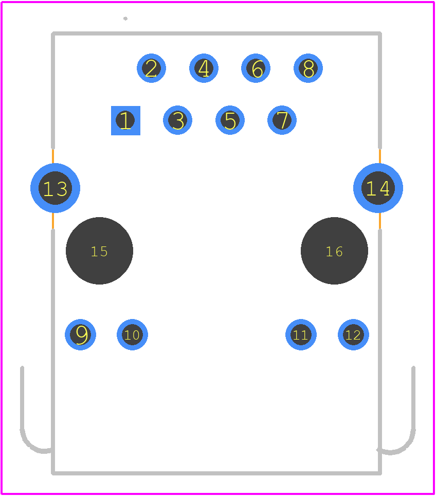 MTJ-88TX1-FSD-PG-LD - Adam Tech PCB footprint - Other - Other - MTJ-88TX1-FSD-PG-LD-2