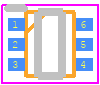 HN1C01FE-GR,LXHF - Toshiba PCB footprint - SO Transistor Flat Lead - SO Transistor Flat Lead - TOSHIBA: 1-2X1S