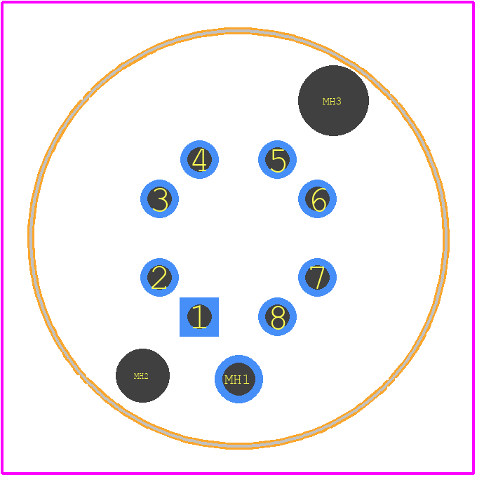 21033812813 - HARTING PCB footprint - Other - Other - 21033812813-3