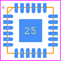 TPS48121QRGERQ1 - Texas Instruments PCB footprint - Quad Flat No-Lead - Quad Flat No-Lead - RGE0023A