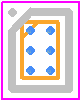 NCP451AFCT2G - onsemi PCB footprint - BGA - BGA - WLCSP6, 1.40x0.90 CASE 567KB ISSUE B